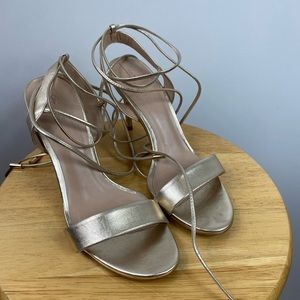 Aldo Marilyn Gold Strappy Heel Size 8.5